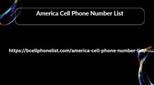 America Cell Phone Number List 