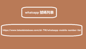 Whatsapp 號碼列表