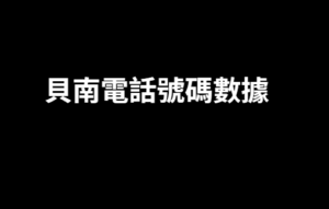 貝南電話號碼數據